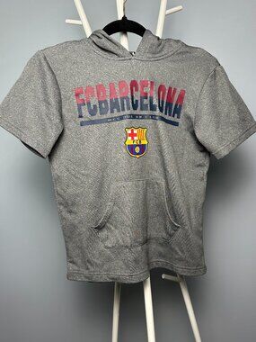 FC Barcelona short sleeve hoodie Youth Medium